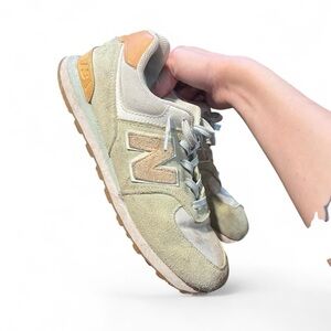New Balance Women's Beige and White Athletic Shoes